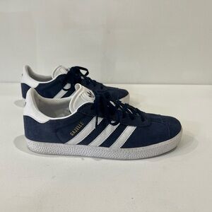 Adidas Gazelle Collegiate Navy Shoes Sneakers Lightly Used Mens 5.5 Womens 7